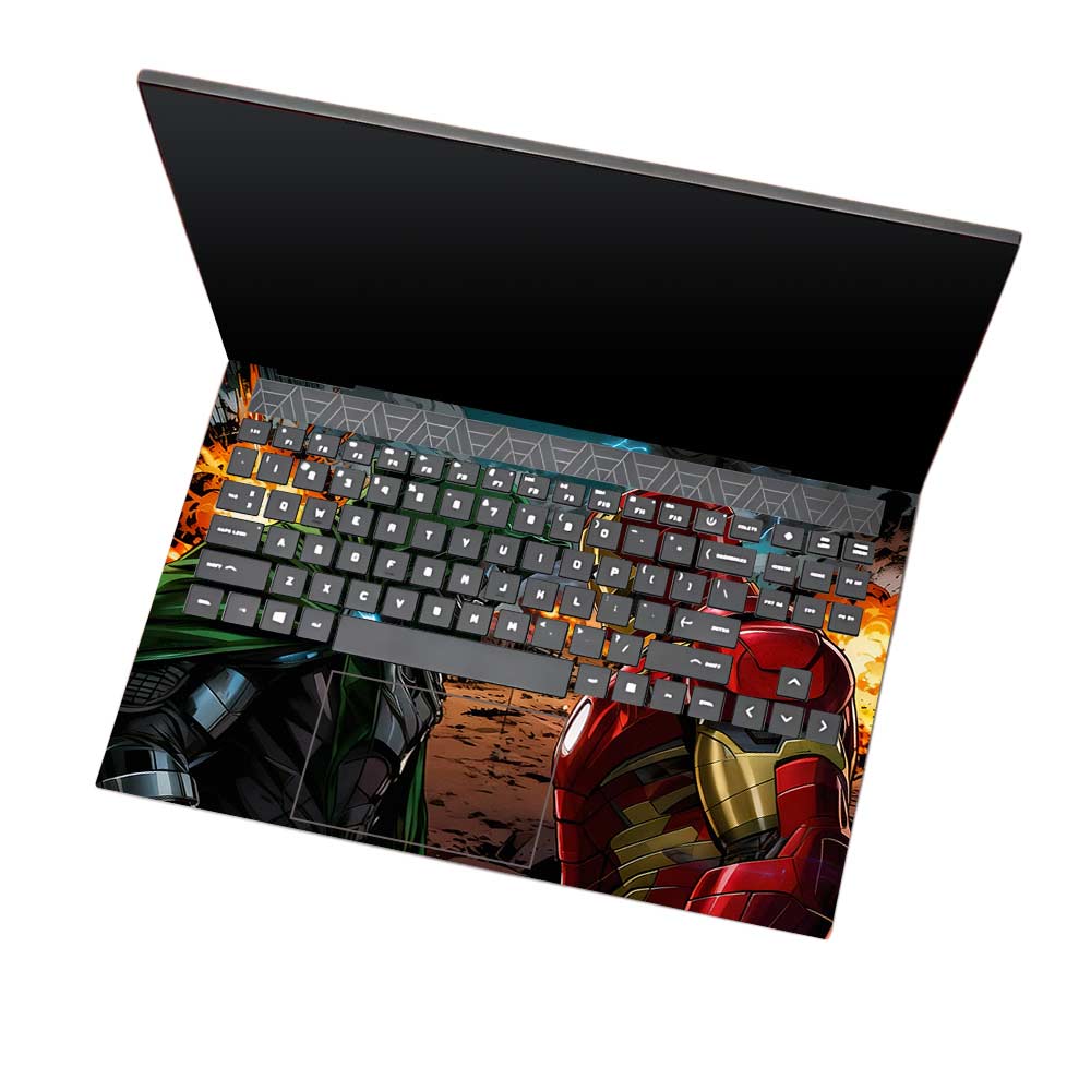 Iron Man vs Doom HP Omen 15 3D Laptop Skin