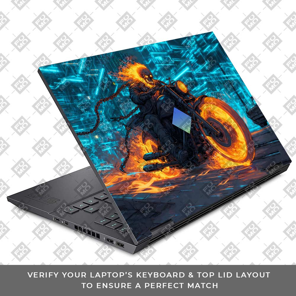 Hellfire Rider HP Omen 15 Laptop Skin