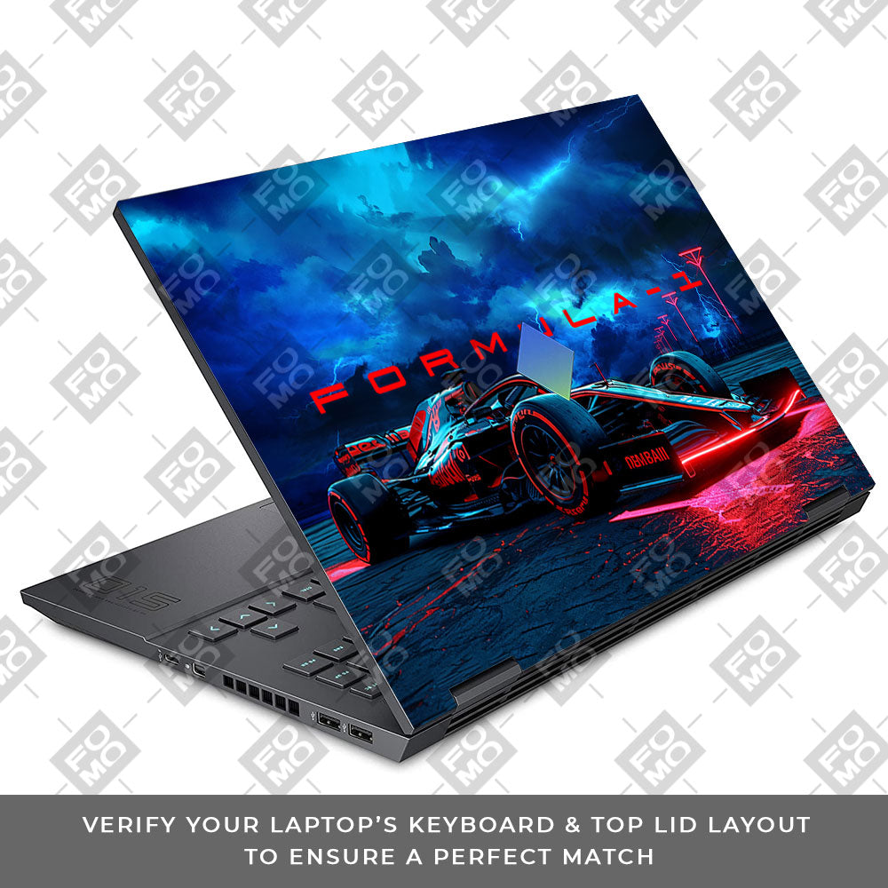 Fututristic Formula 1 HP Omen 15 Laptop Skin