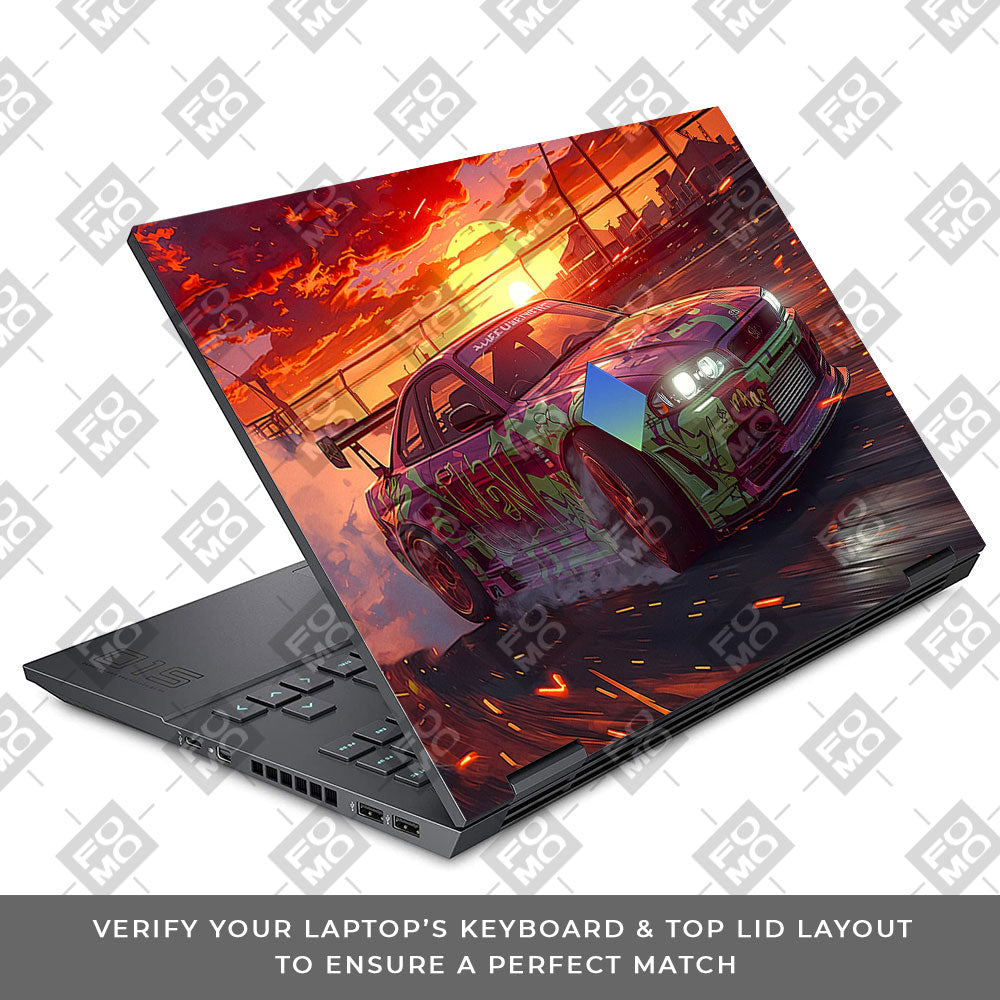 Tokyo Drift Vibes HP Omen 15 Laptop Skin