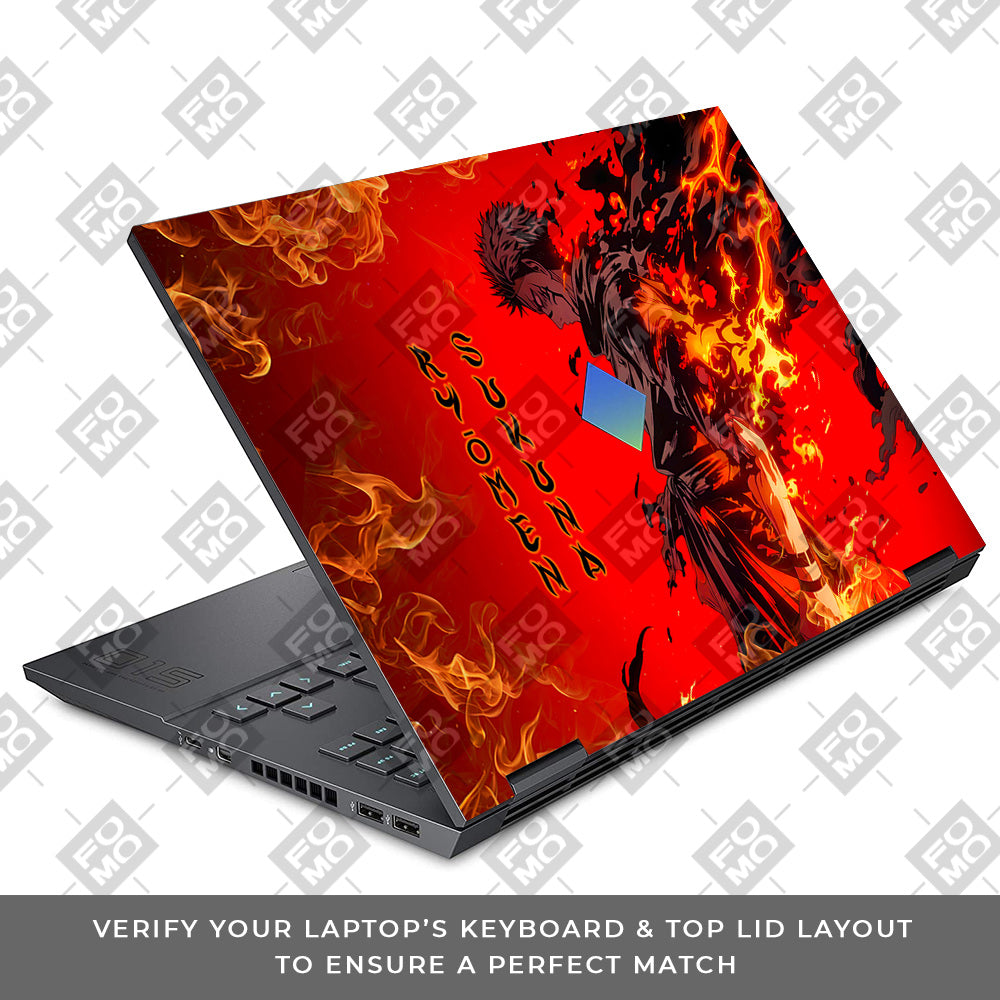 Ryomen Sukuna Lord of Curses HP Omen 15 Laptop Skin