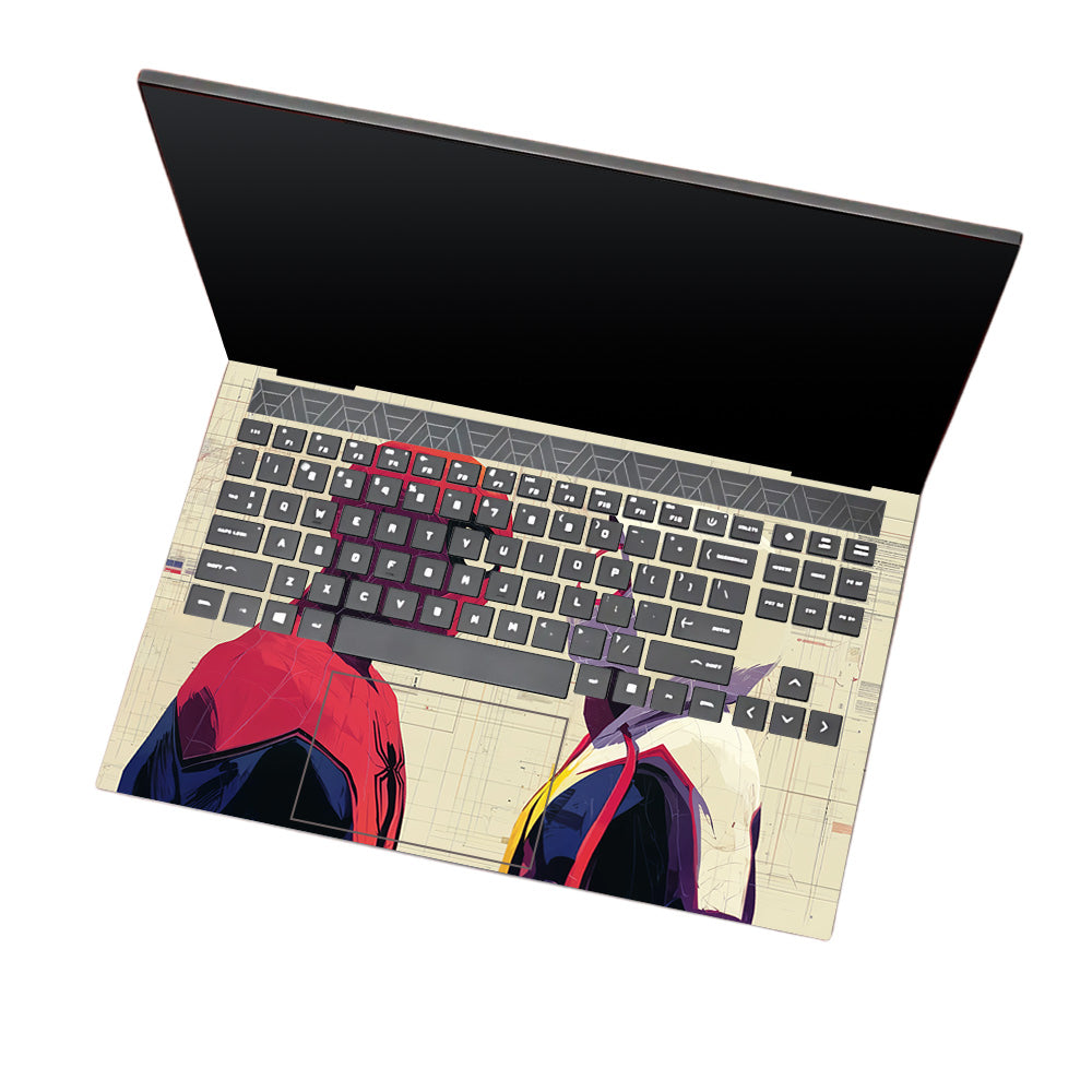 Spider Man X Spider Gwen HP Omen 15 Laptop Skin