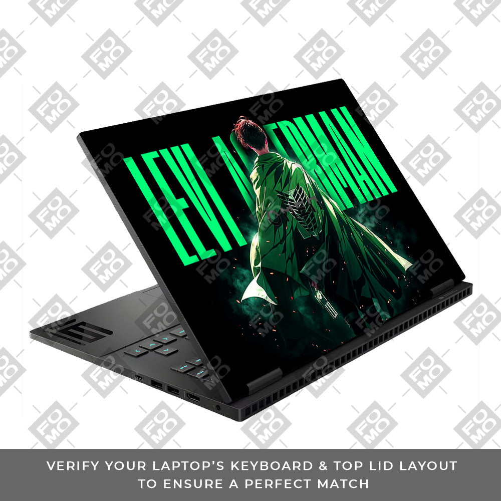Levi Ackerman Stance HP Omen Gaming 16 Laptop Skin