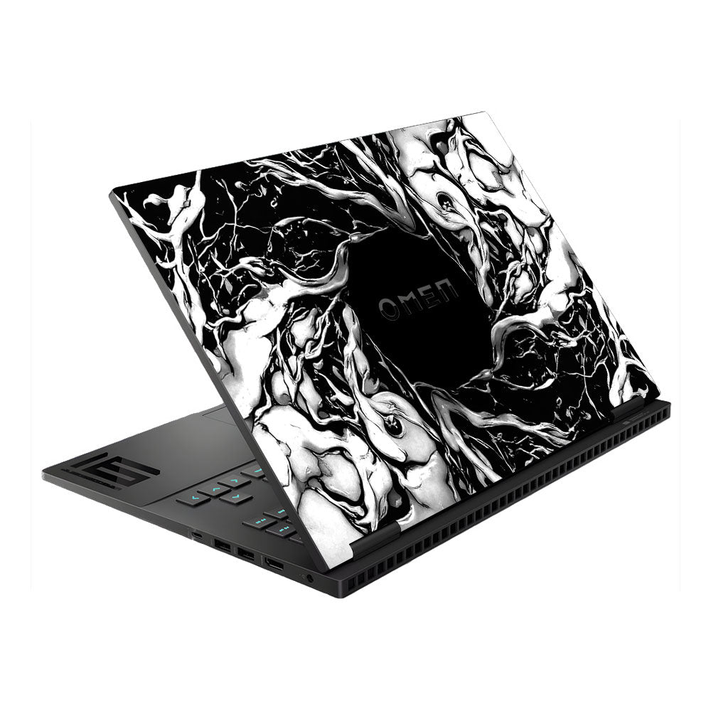 Spiderman Web Black HP Omen Gaming 16 Laptop Skin