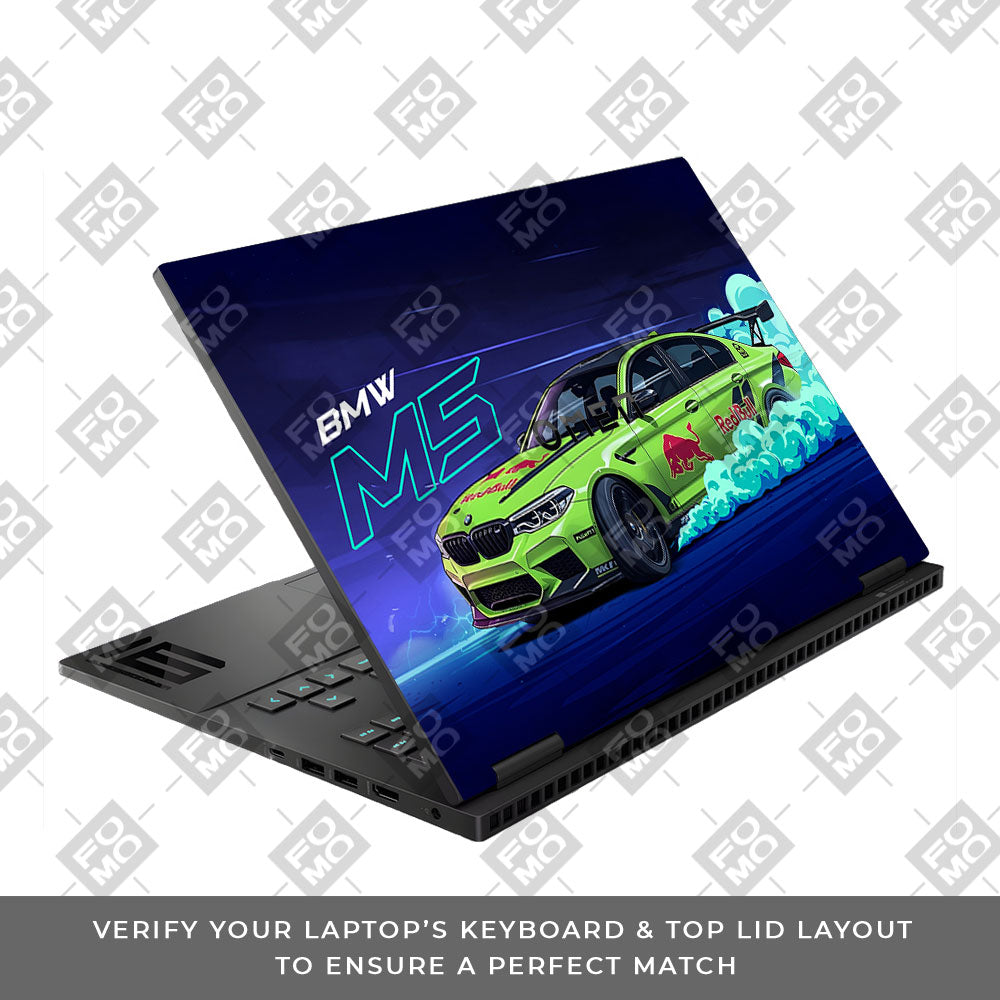 BMW M5 HP Omen Gaming 16 Laptop Skin