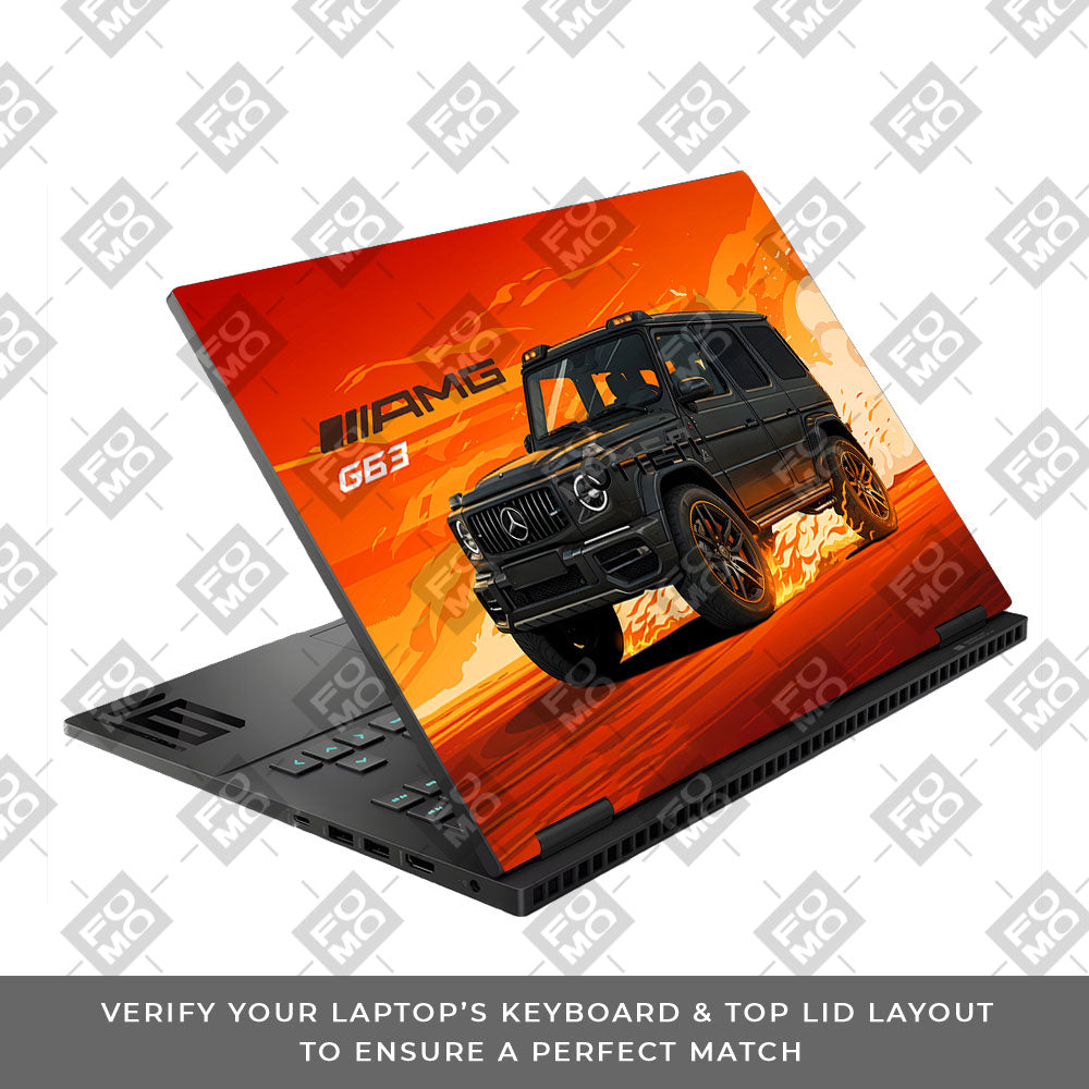 Mercedes AMG G63 HP Omen Gaming 16 Laptop Skin