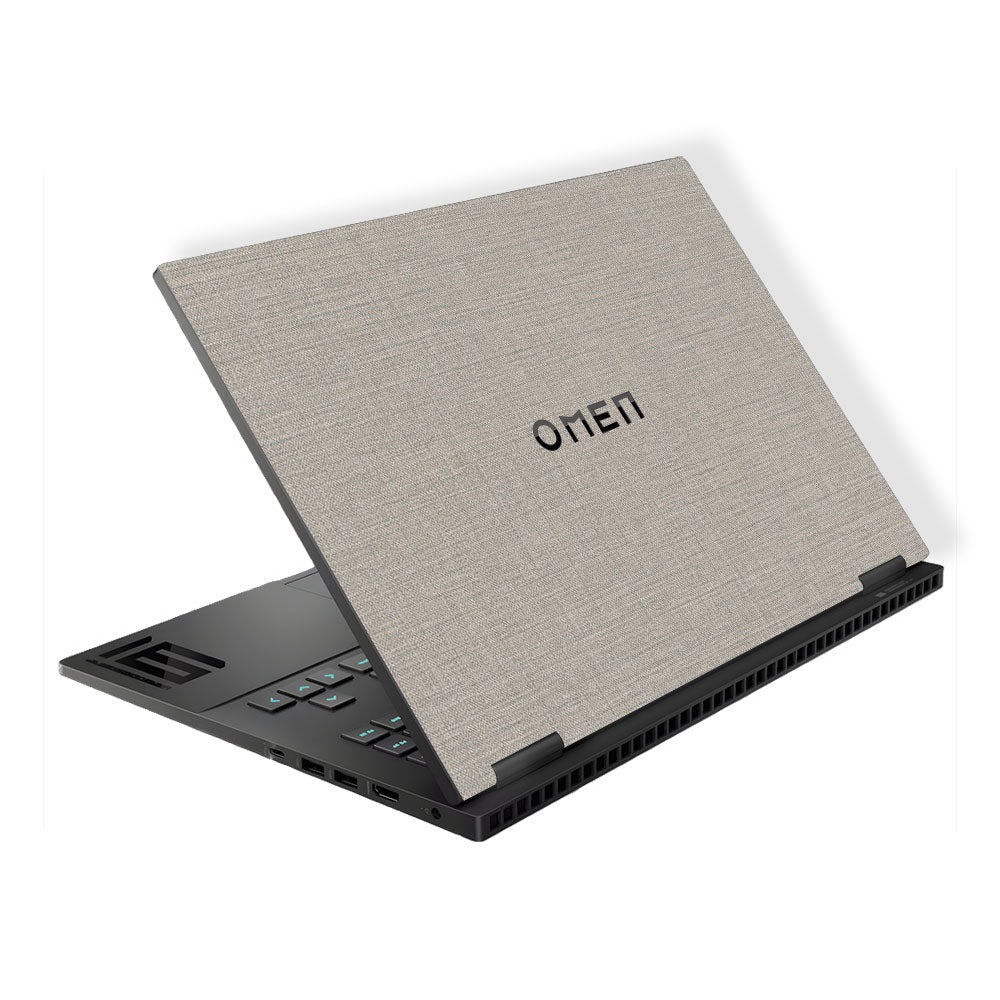 Textured Fabric Grey HP Omen Gaming 16 Laptop Skin