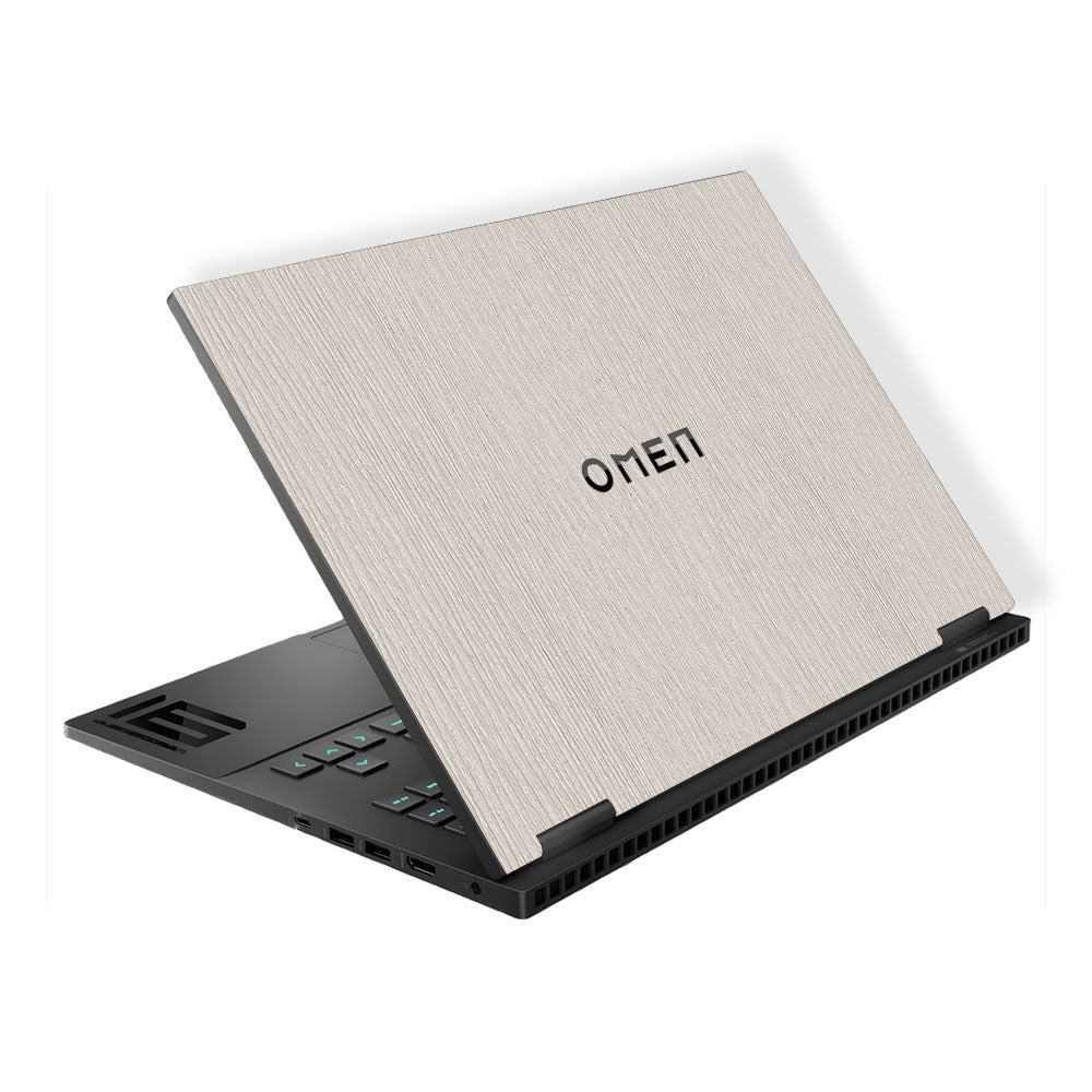 Textured White Wood HP Omen Gaming 16 Laptop Skin
