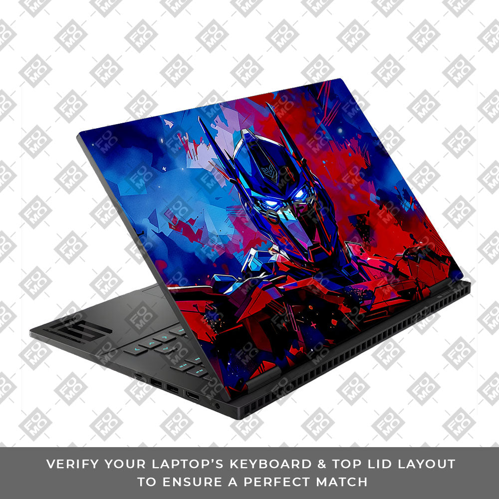 Optimus Prime Transformer HP Omen Gaming 16 Laptop Skin