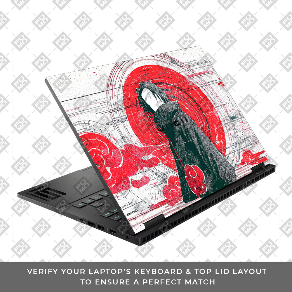 Itachi Uchiha Mark of the Akatsuki HP Omen Gaming 16 Laptop Skin