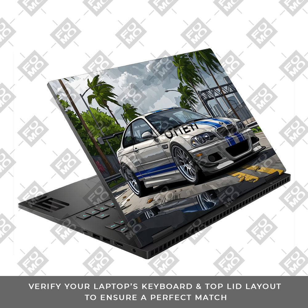 Street Icon BMW E46 Drift Legend HP Omen Gaming 16 Laptop Skin