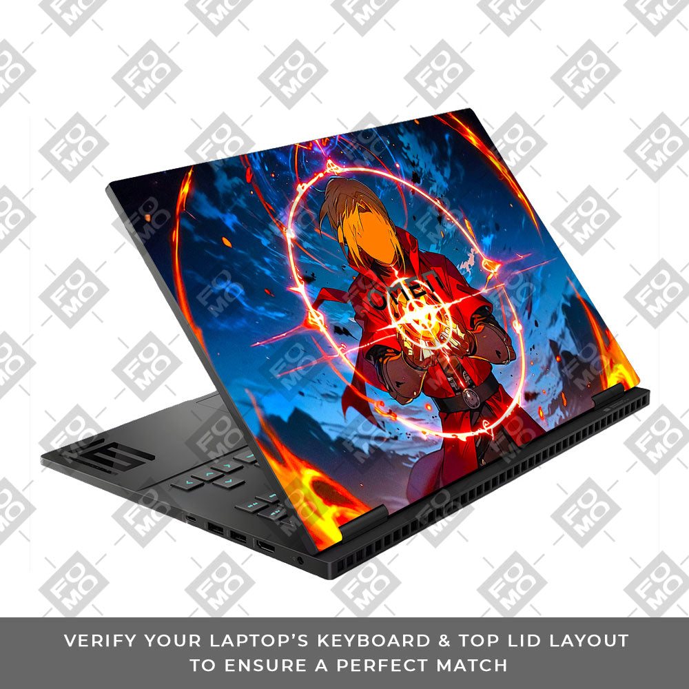 Edward Elric Fullmetal Alchemist HP Omen Gaming 16 Laptop Skin