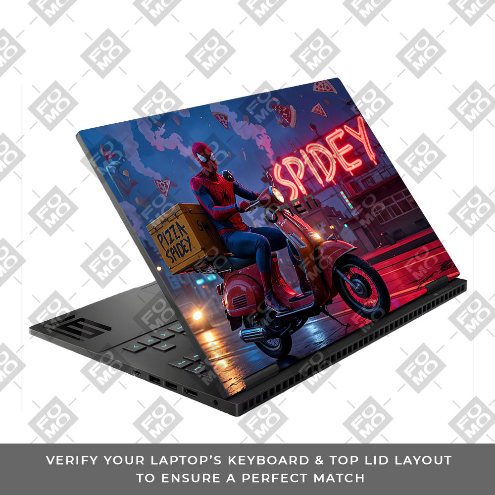 Pizza Spidey HP Omen Gaming 16 Laptop Skin