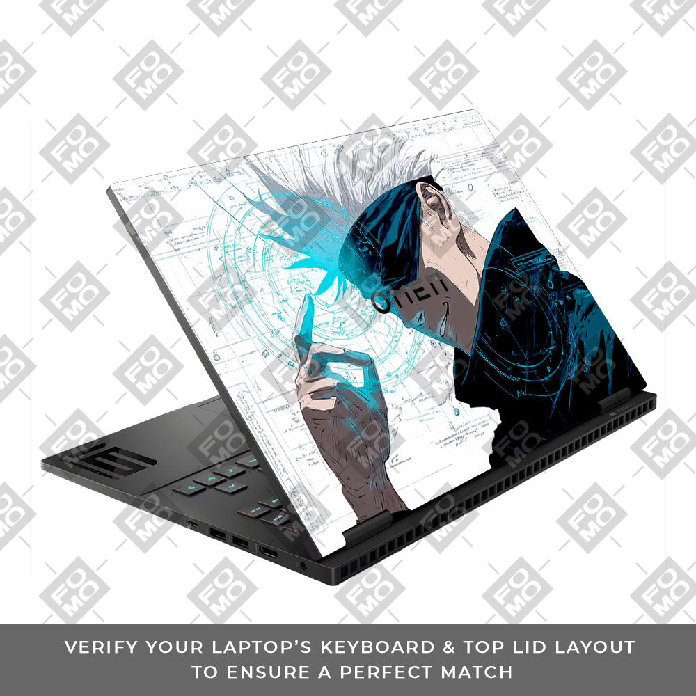 Gojo Satoru Power HP Omen Gaming 16 Laptop Skin