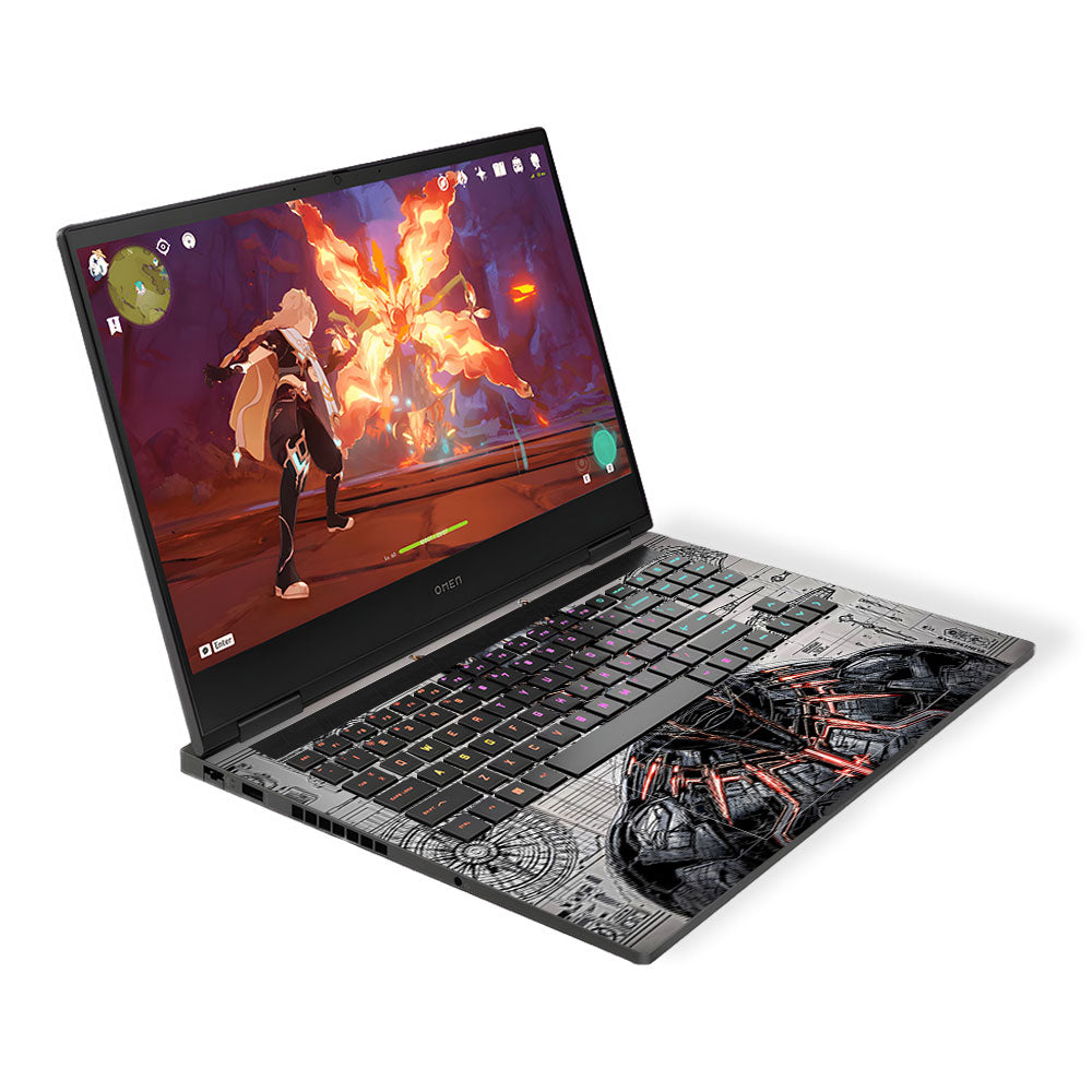 Black Panther Vibranium Tech HP Omen Gaming 16 3D Laptop Skin