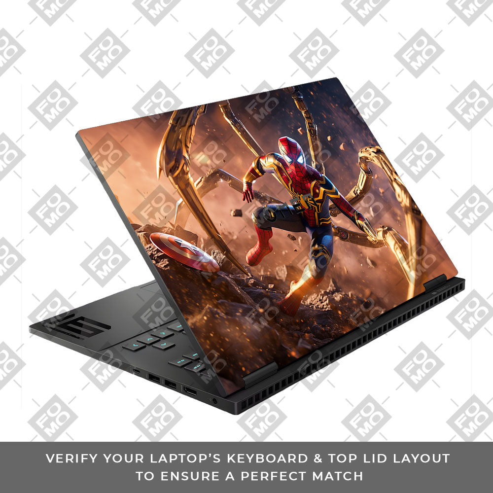 Spider Man Mech Arms HP Omen Gaming 16 Laptop Skin