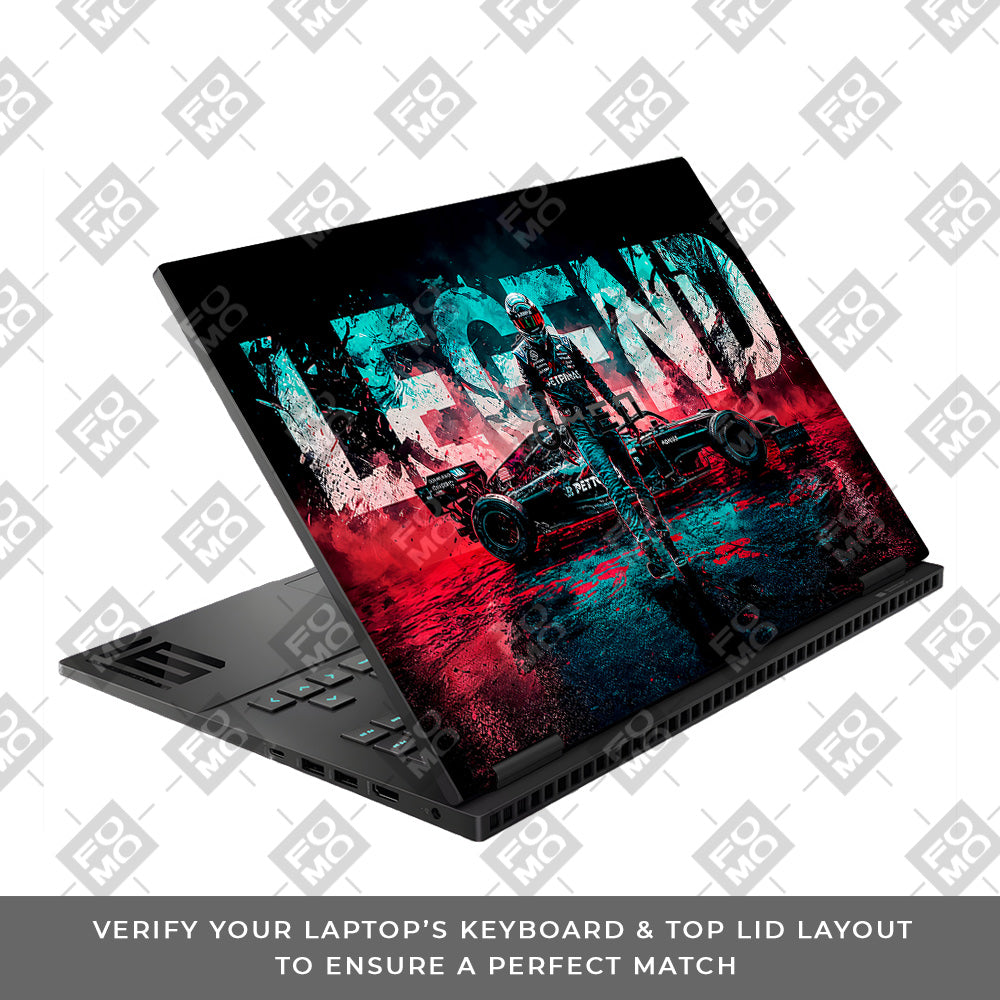 F1 Legend Racer HP Omen Gaming 16 Laptop Skin