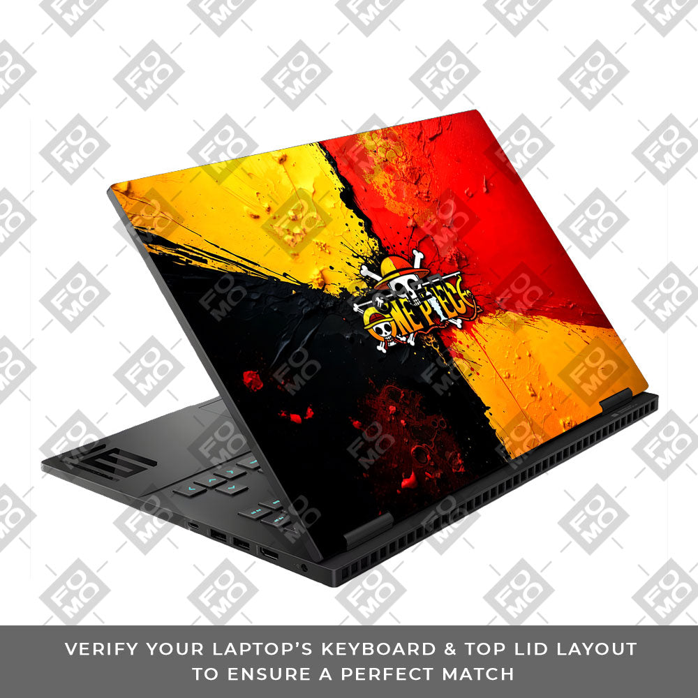 One Piece Paint Splash HP Omen Gaming 16 Laptop Skin