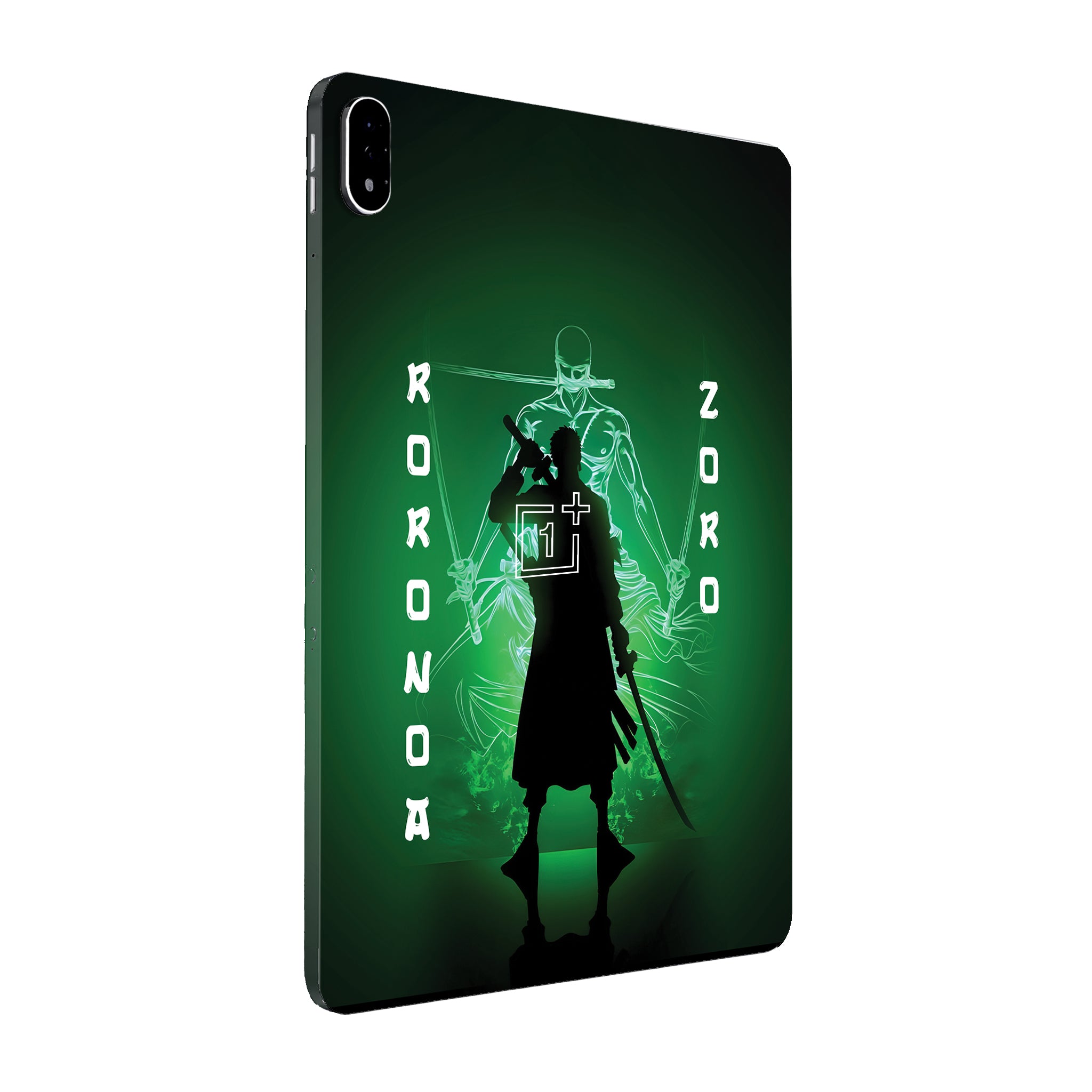 OnePlus Pad 3 Zoro in Green Fluorescent Background Anime Tablet Skin