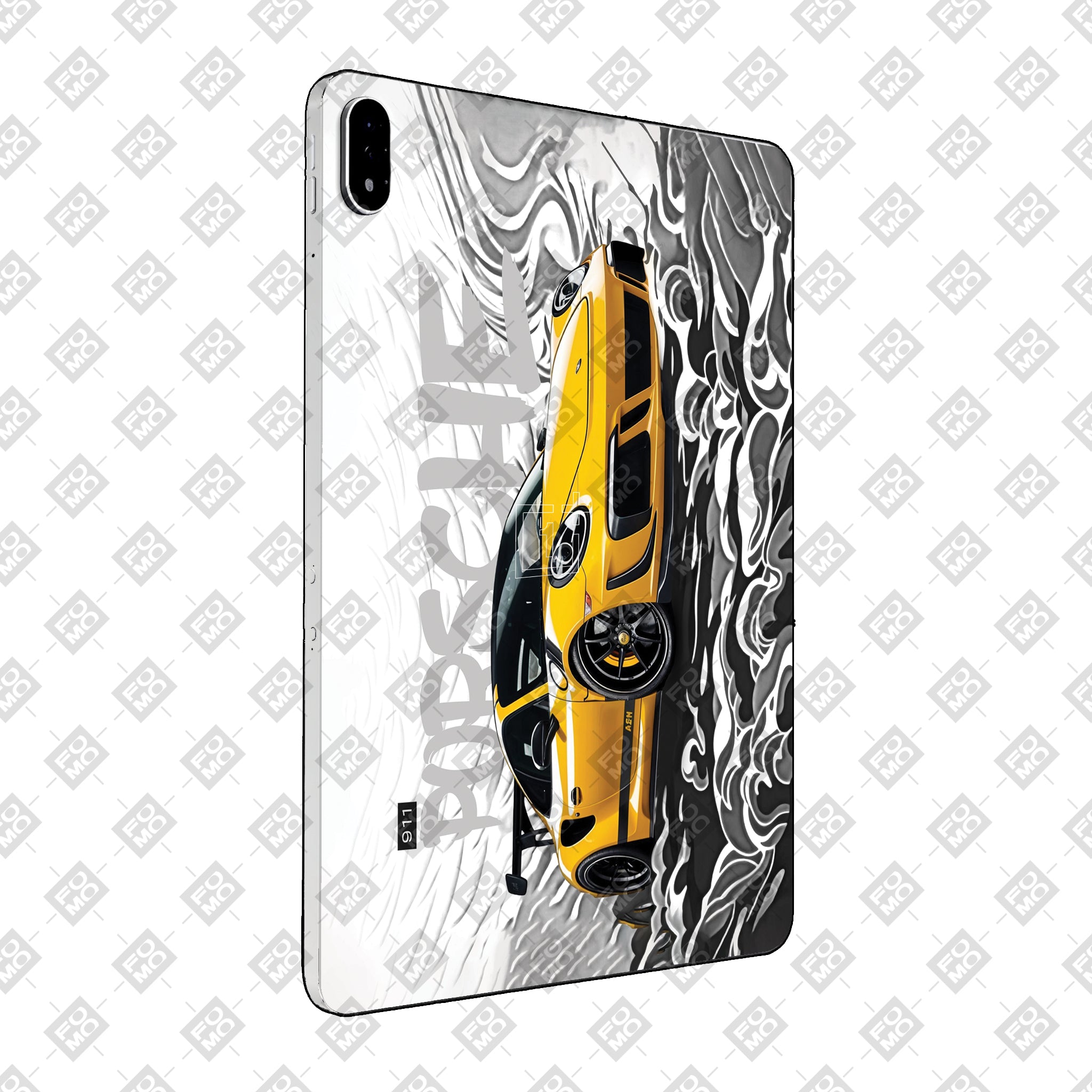 OnePlus Pad 3 Porsche 911 Yellow Blaze Cars & Bikes Tablet Skin