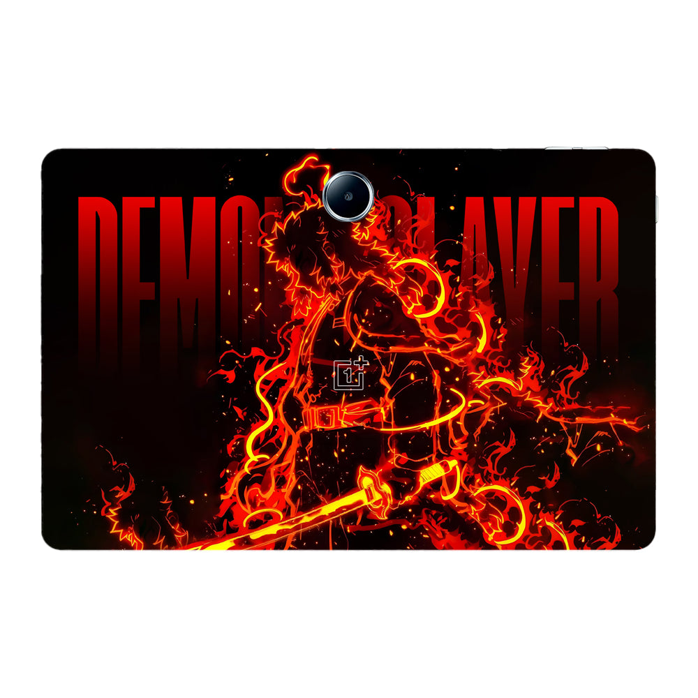 OnePlus Pad Lite Rengoku Blazing Inferno Anime Tablet Skins