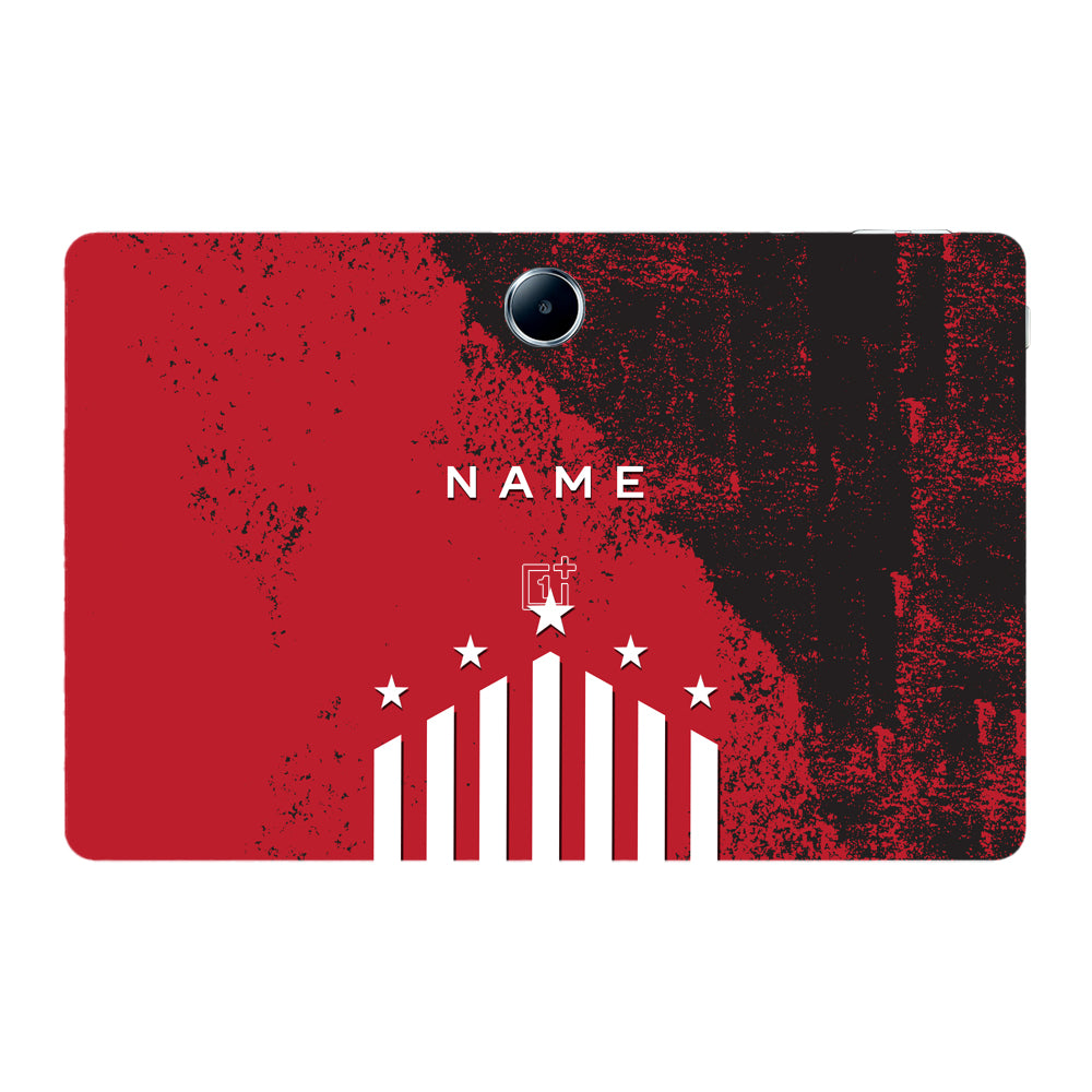 OnePlus Pad Lite Captain Red with Name Tablet Skins