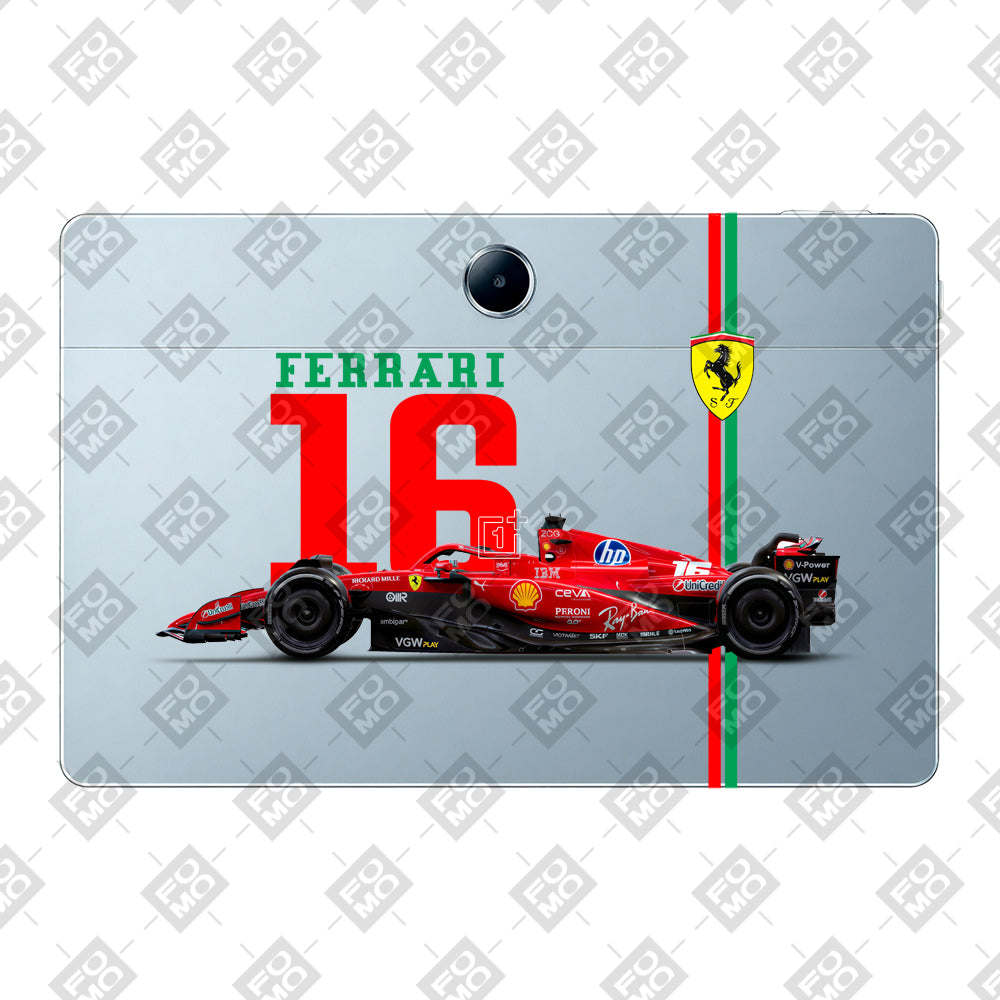 OnePlus Pad Lite Transparent Ferrari Flame Tablet Skin