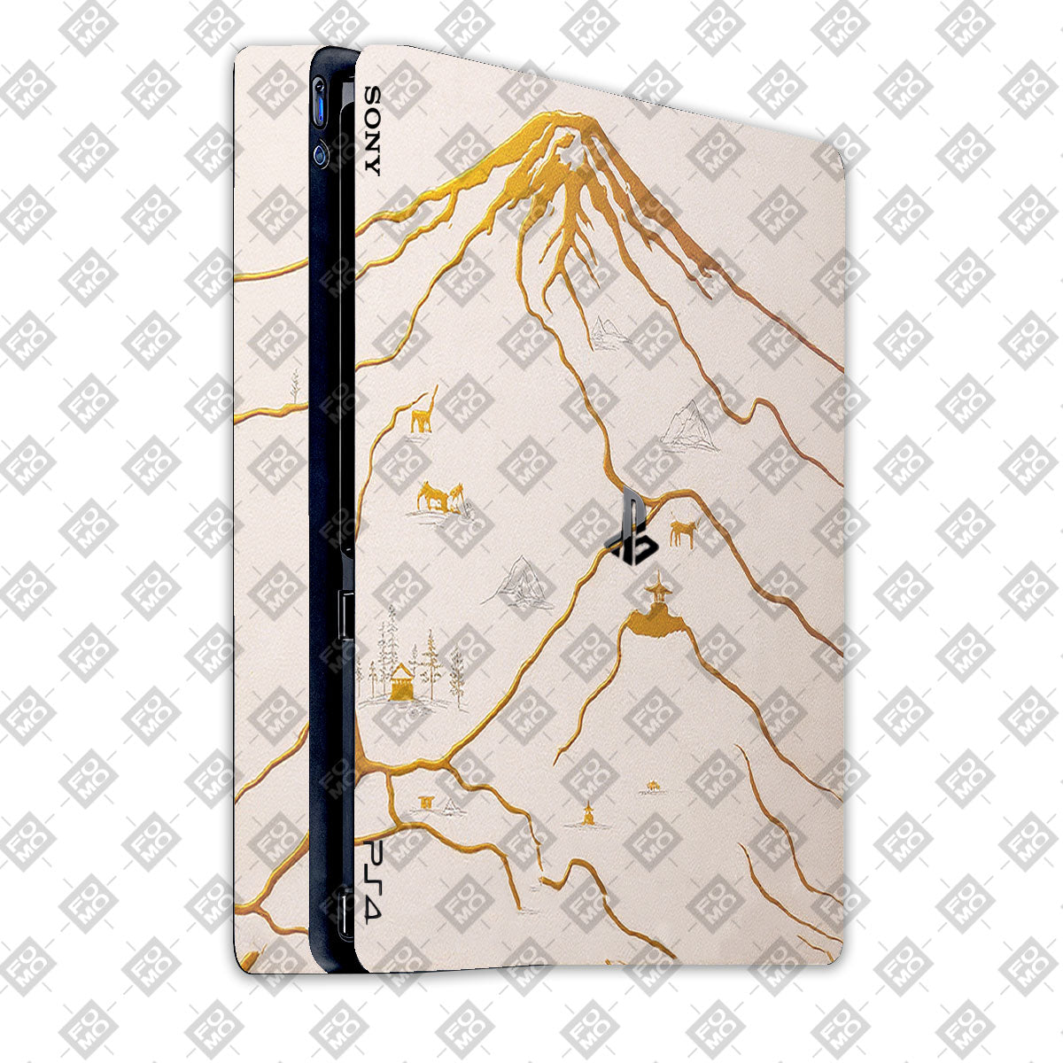 Golden Peaks of Yotei PlayStation 4 Slim Edition Skins