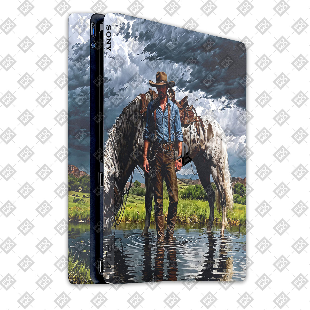 Red Dead Cowboy PlayStation 4 Slim Edition Skins