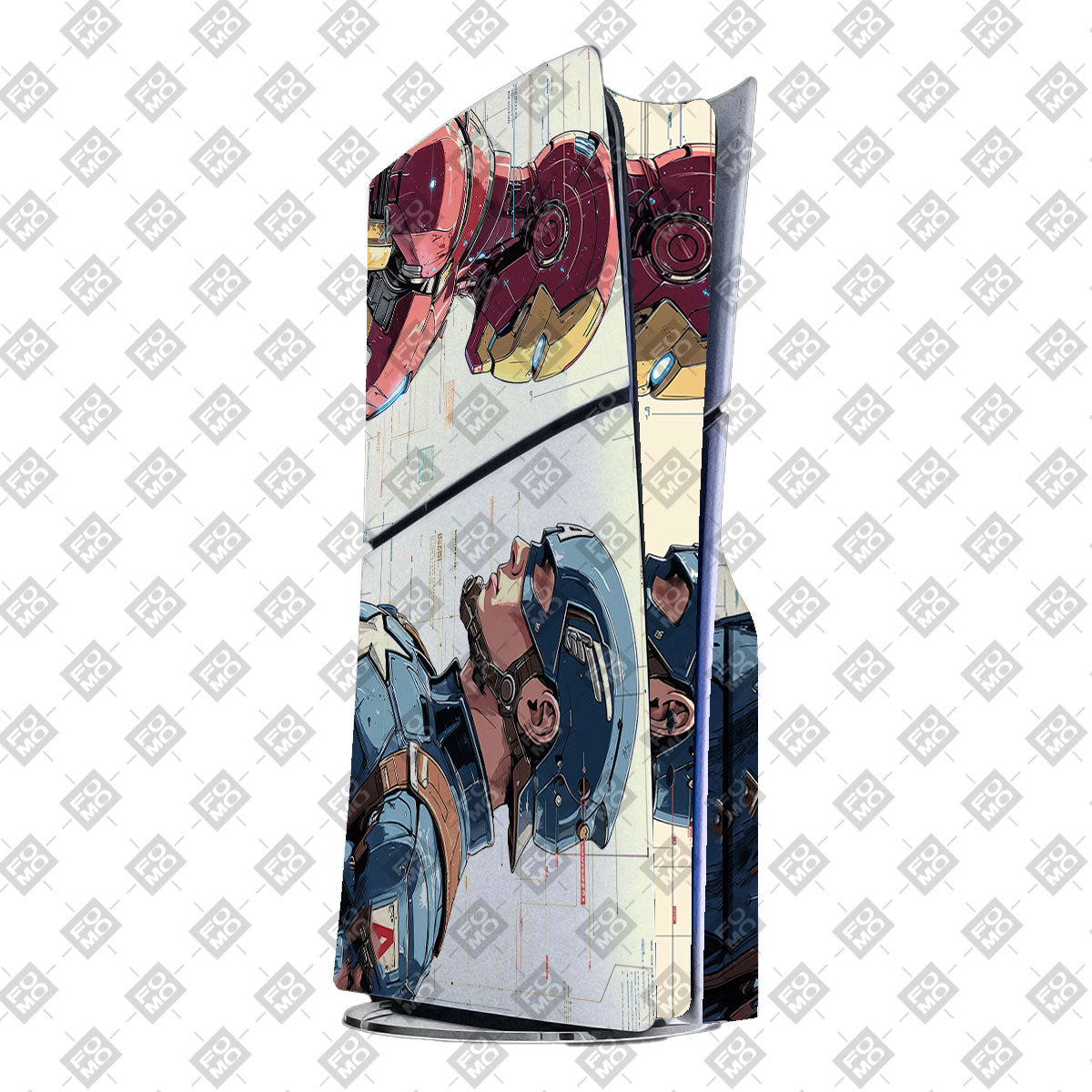 Iron Man vs Captain America PlayStation 5 Slim Disc Edition Skins