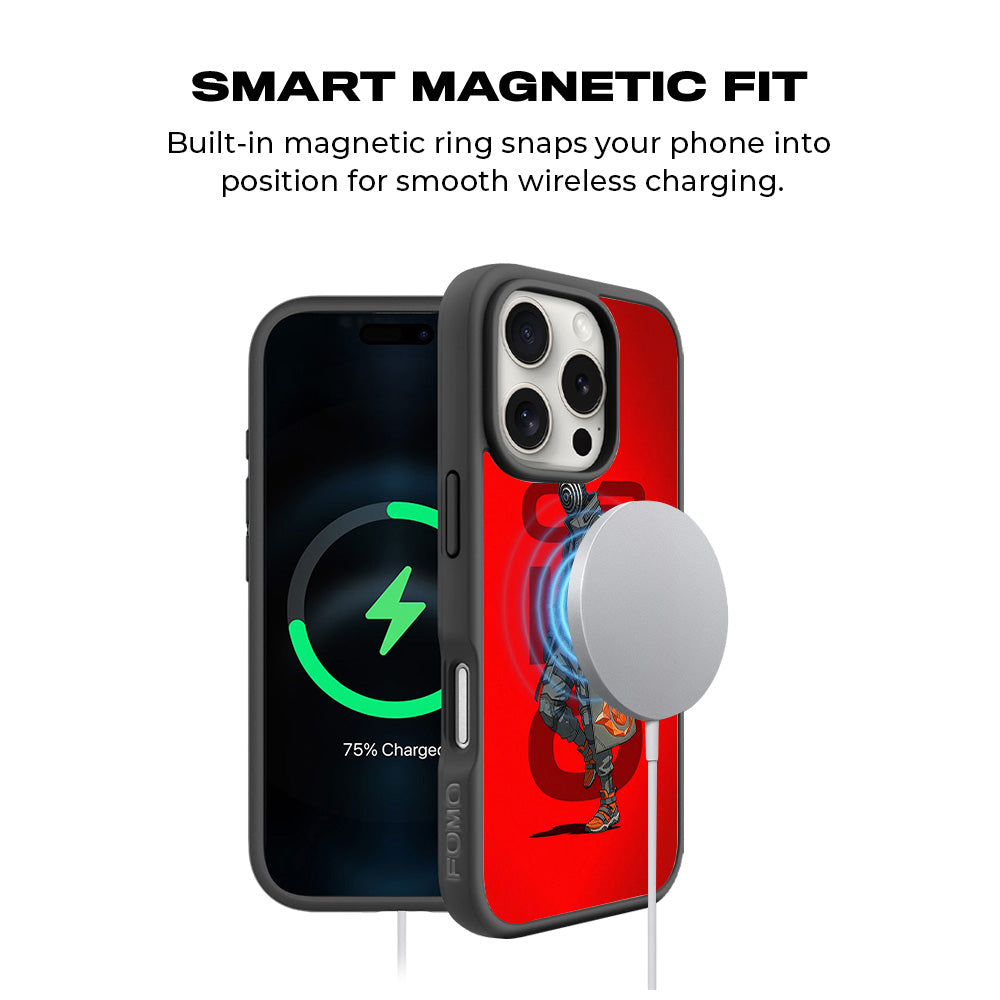 Obito Rebirth 3D Skin with Shockguard Armour Magsafe Case for Apple iPhone 16 Pro