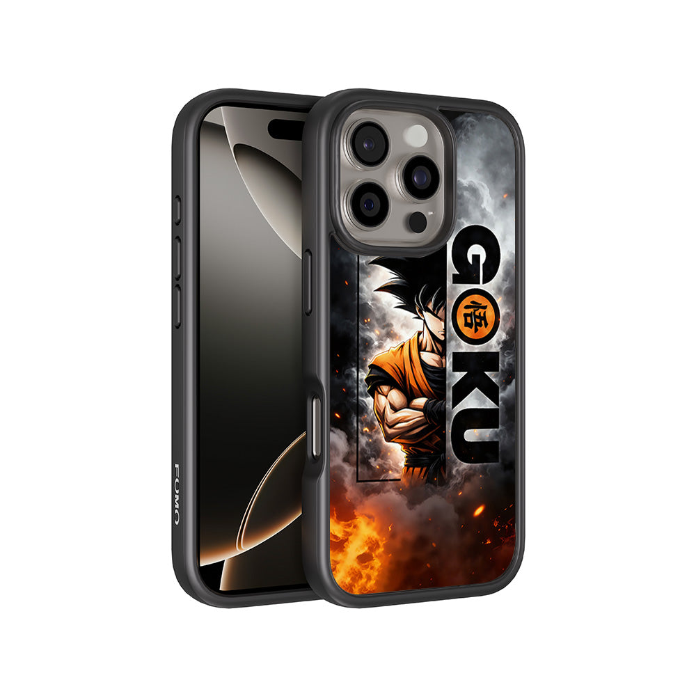 Goku Power Mode Anime 3D Skin with Shockguard Armour Magsafe Case for Apple iPhone 16 Pro