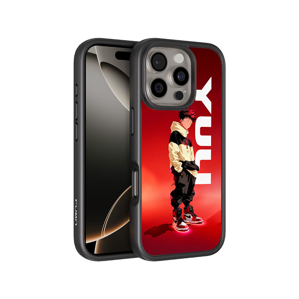 Yuji Drip Anime 3D Skin with Shockguard Armour Magsafe Case for Apple iPhone 16 Pro
