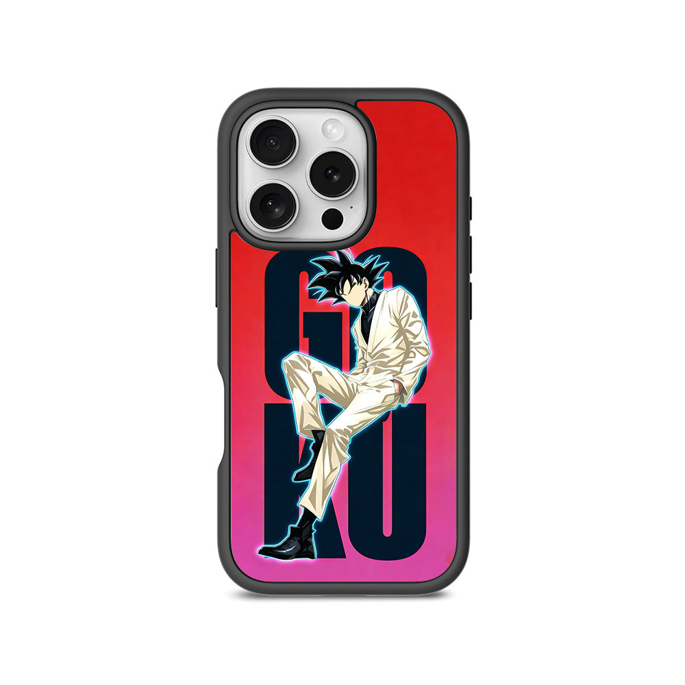 Goku Streetwear Aura 3D Skin with Shockguard Armour Magsafe Case for Apple iPhone 16 Pro