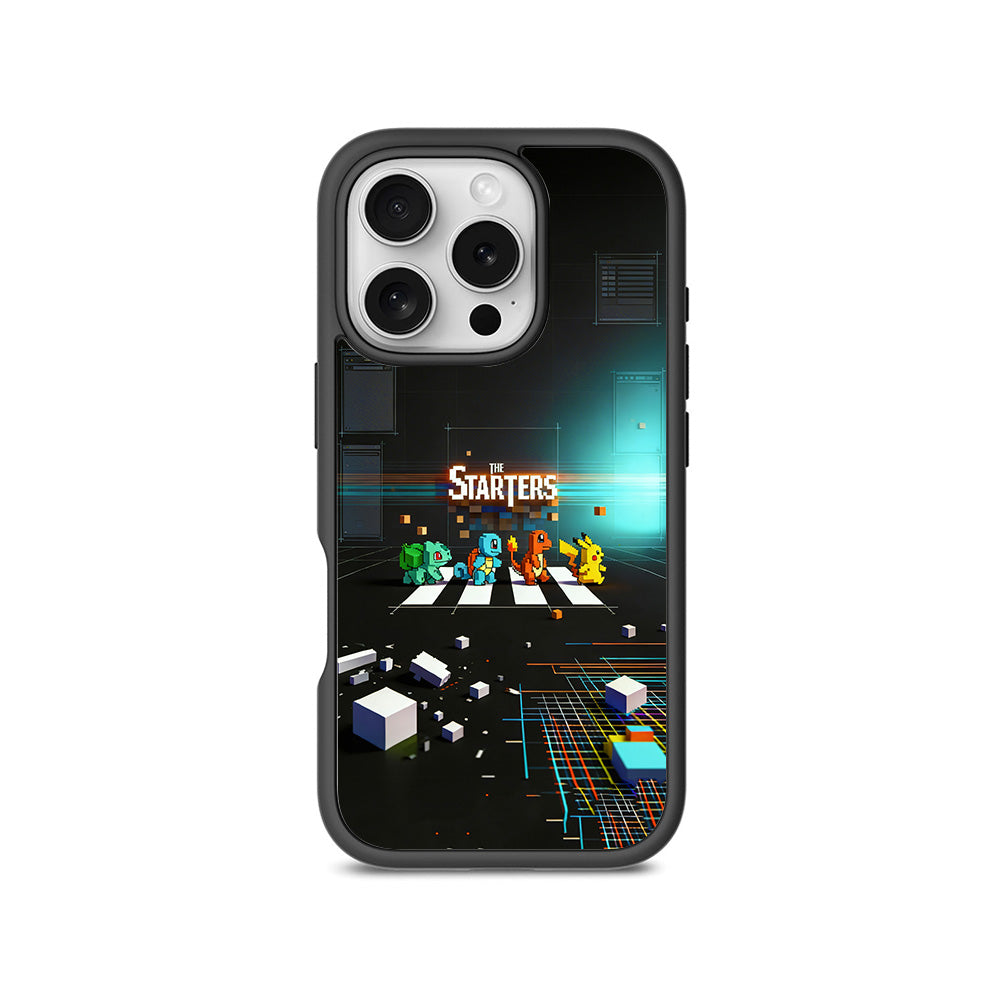 The Pokemon Starters 3D Skin with Shockguard Armour Magsafe Case for Apple iPhone 16 Pro