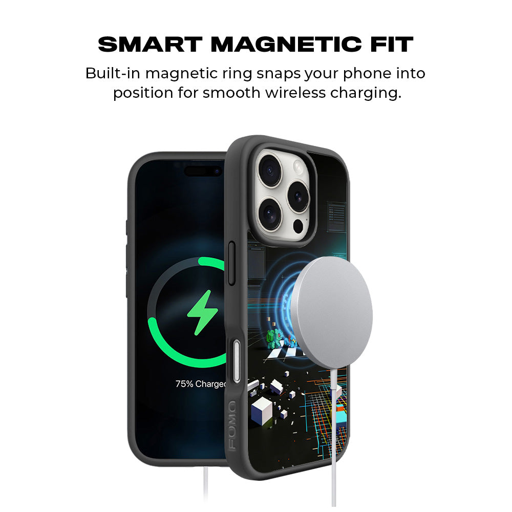 The Pokemon Starters 3D Skin with Shockguard Armour Magsafe Case for Apple iPhone 16 Pro