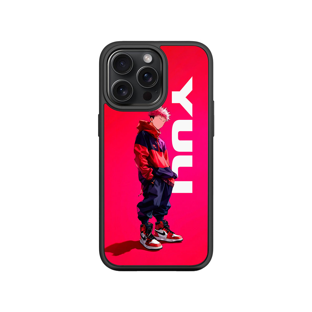 Yuji Drip Skin with Shockguard Armour Magsafe Case for Apple iPhone 15 Pro Max
