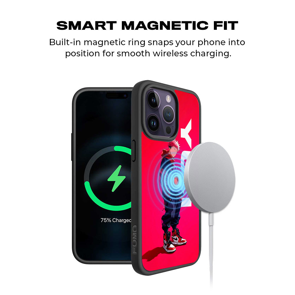 Yuji Drip Skin with Shockguard Armour Magsafe Case for Apple iPhone 15 Pro Max