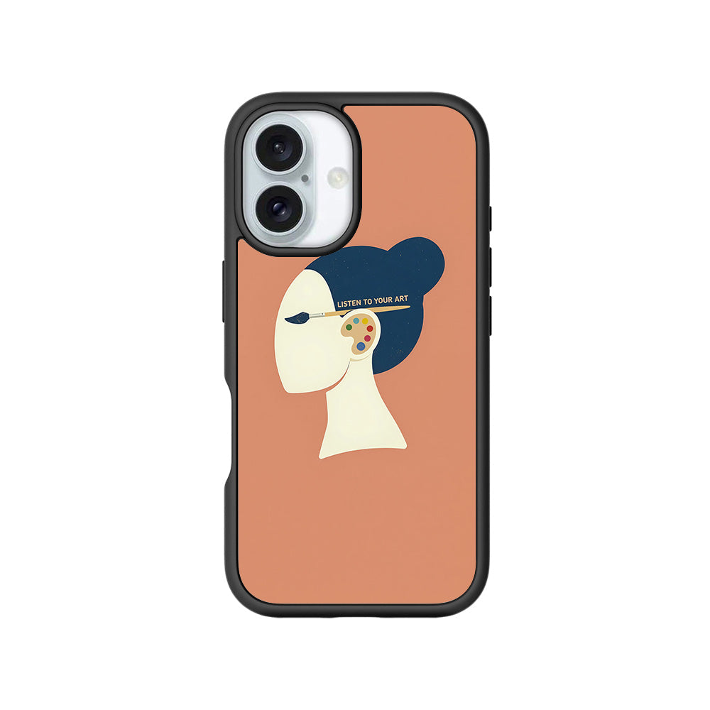 Listen To Your Art Skin with Shockguard Armour Magsafe Case for Apple iPhone 16 Plus