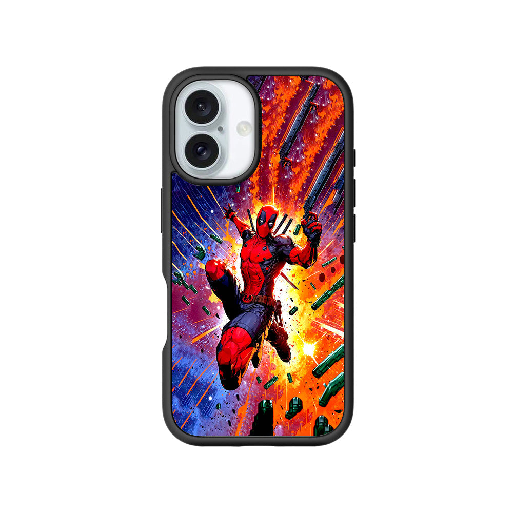 Deadpool Crimson Skin with Shockguard Armour Magsafe Case for Apple iPhone 16
