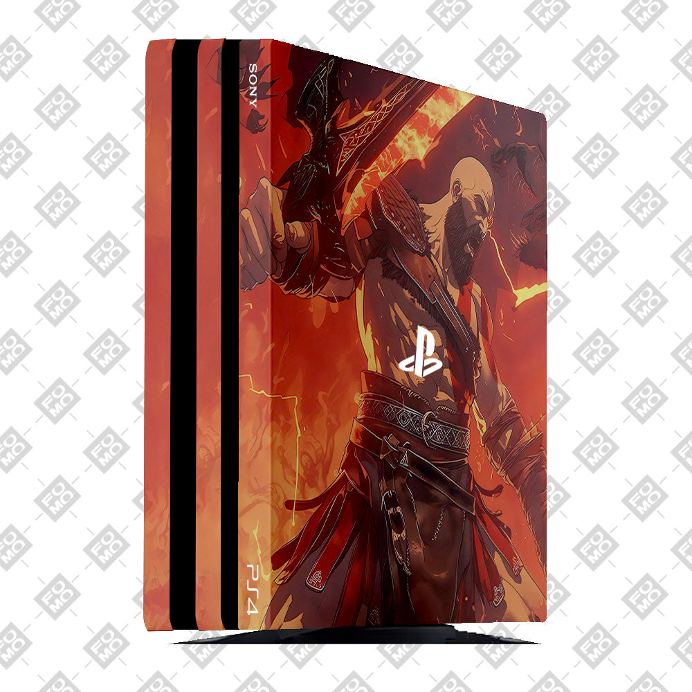 Blades of Chaos Fury PlayStation 4 Pro Skin