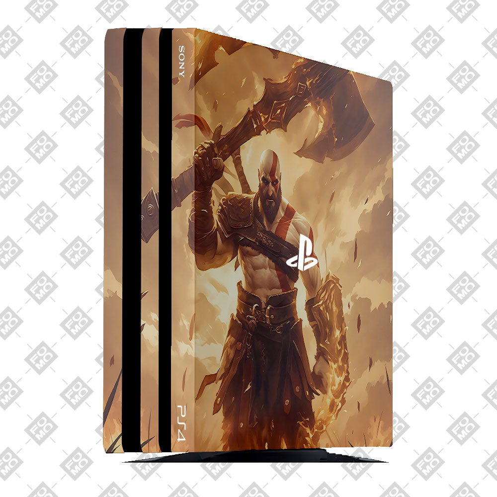 Kratos in Battle PlayStation 4 Pro Skin