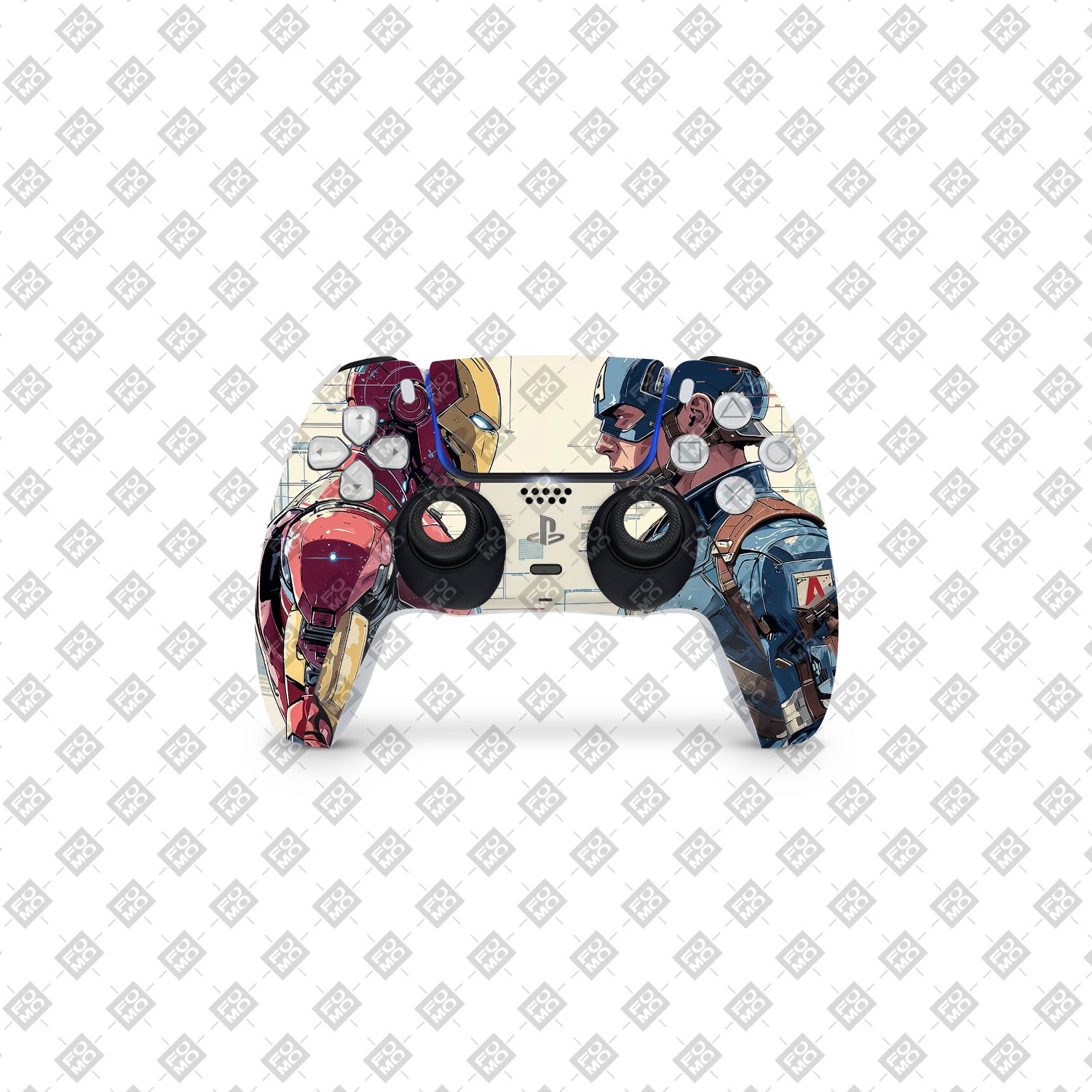 Iron Man vs Captain America PS5 DualSense Controller Skins