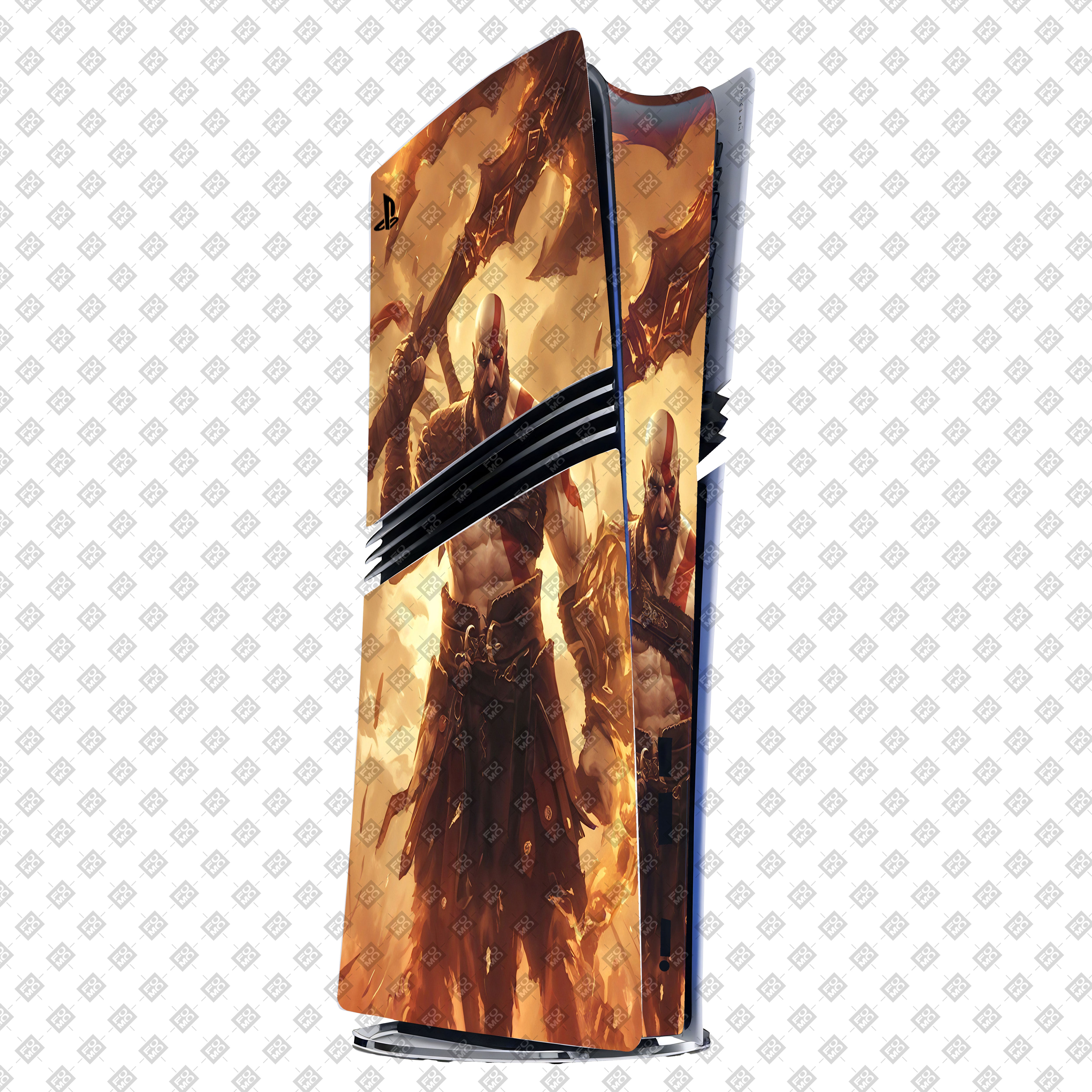 Kratos in Battle PlayStation 5 Pro Skin