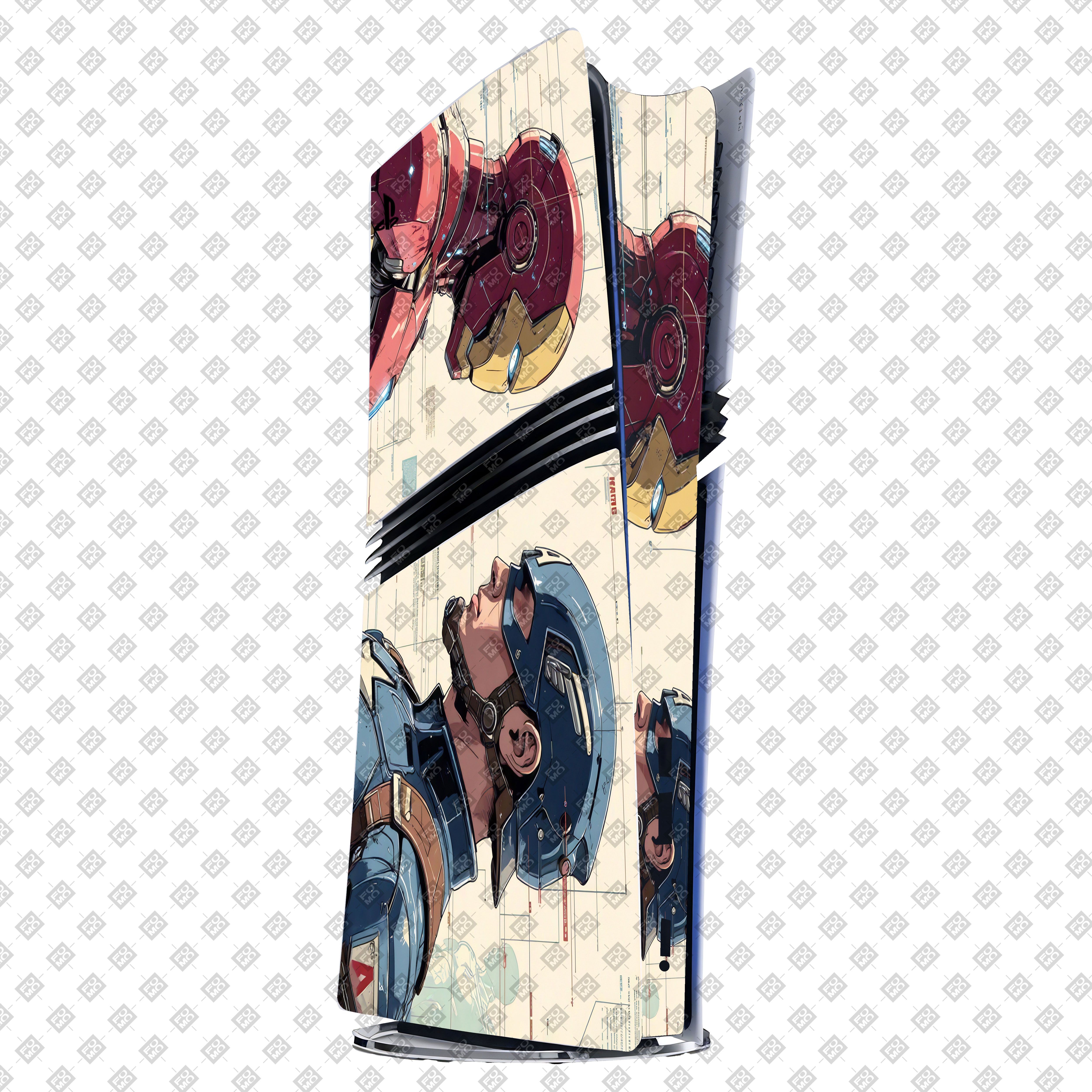 Iron Man vs Captain America PlayStation 5 Pro Skin