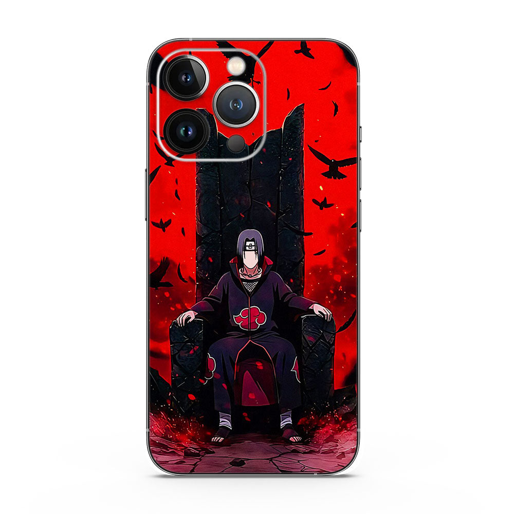 Fomo Store Mobile Skins Anime Itachi Uchiha Sitting on Throne