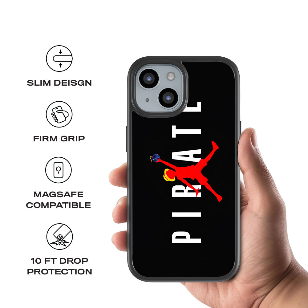 Pirate Luffy Skin with Shockguard Armour Magsafe Case for Apple iPhone 15 Plus