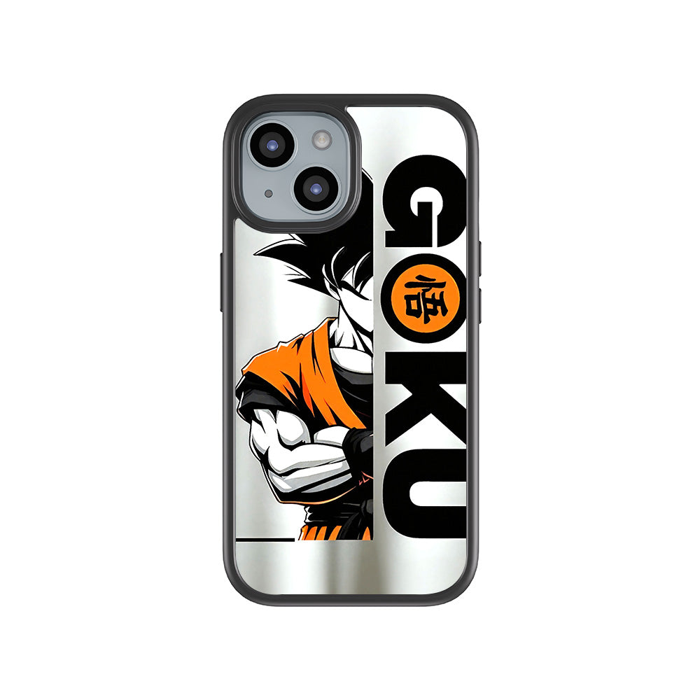 Goku Power Mode Skin with Shockguard Armour Magsafe Case for Apple iPhone 15 Plus