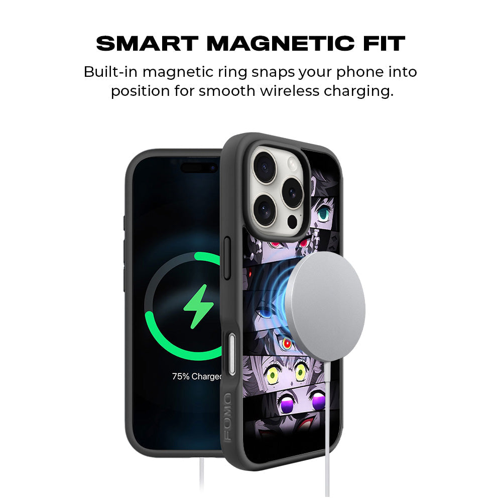 Demon Eyes Awakening Skin with Shockguard Armour Magsafe Case for Apple iPhone 16 Pro Max