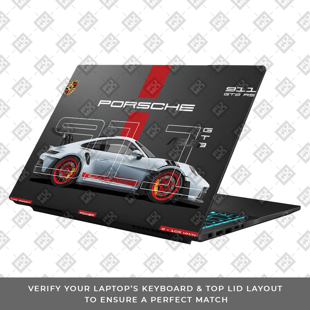 Transparent German Performance Coupe Asus Gaming V16 V3607 Laptop Skin